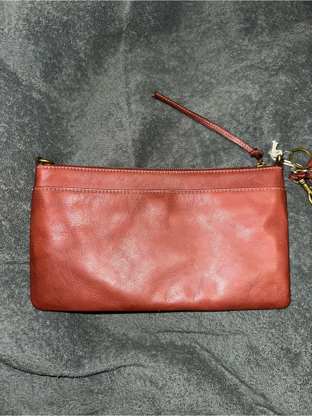 NWT Lucky brand leather wristlet that converts to handbag & detachable card case - Picture 3 of 5
